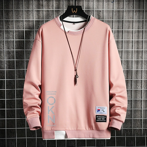 Tide, мужская толстовка, демисезонный осенний комплект, трендовый лонгслив, круглый воротник, подходит для подростков, оверсайз