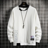 Tide, мужская толстовка, демисезонный осенний комплект, трендовый лонгслив, круглый воротник, подходит для подростков, оверсайз