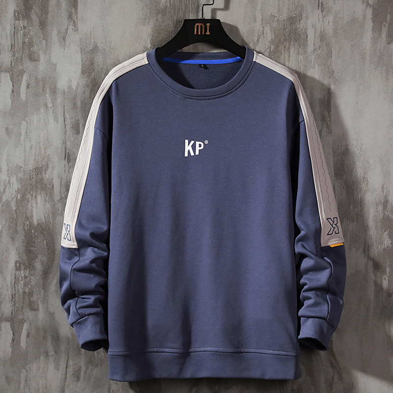 Men's Thick T-Shirt Spring Autumn Season Round Collar High Street Ins Couple 2021 New Long Sleeve Casual Autumn Clothing Outfits Clothes