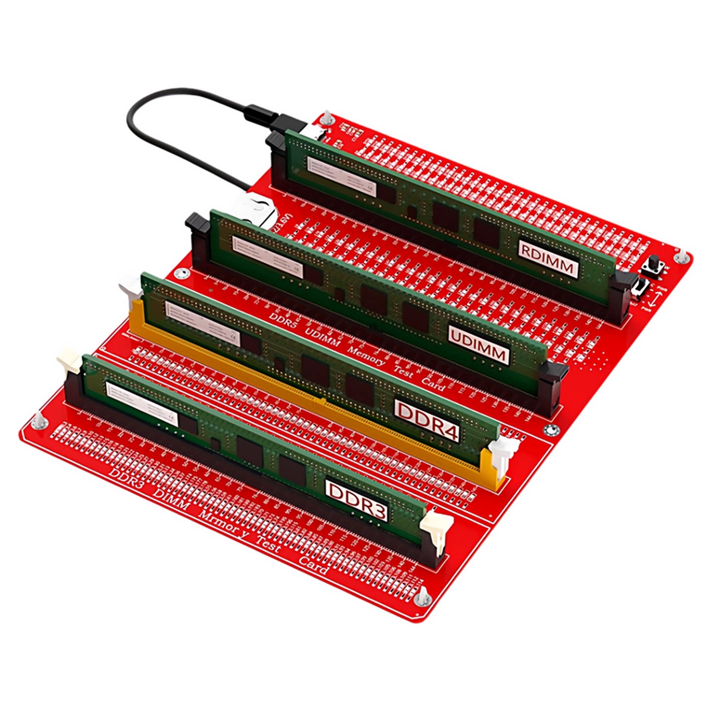 台式机DDR3/4/5服务器内存条测试仪电脑检测工具故障诊断USB供电
