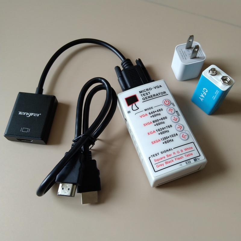 High-Definition Lcd Tv Screen Testing Tool Vga Generator Signal Source Crt Monitor Repair Recycling Detector