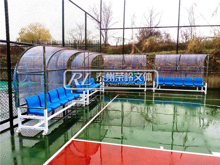 Аксессуары для арбитров 足球防护棚 替补席观众球员凳子 休息椅教练队员遮阳棚足球场看台 OTHER