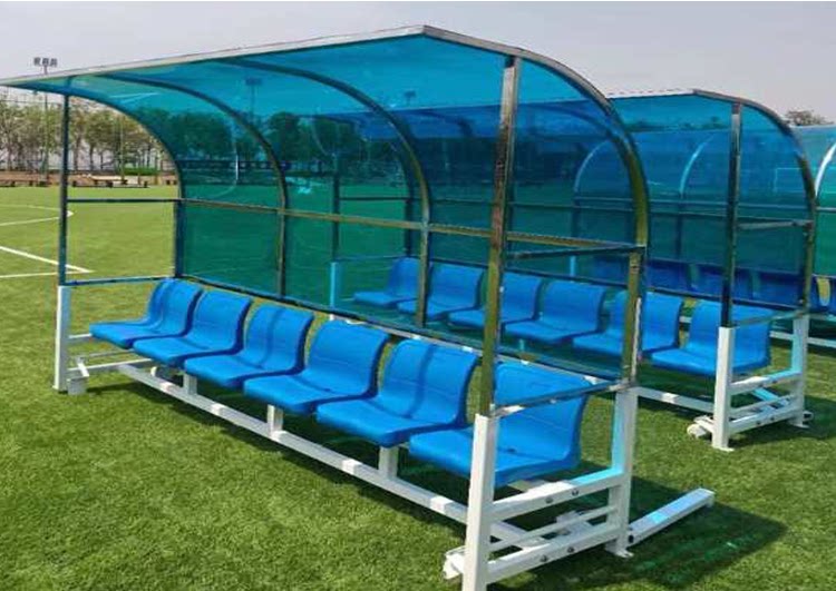 Аксессуары для арбитров 足球防护棚 替补席观众球员凳子 休息椅教练队员遮阳棚足球场看台 OTHER