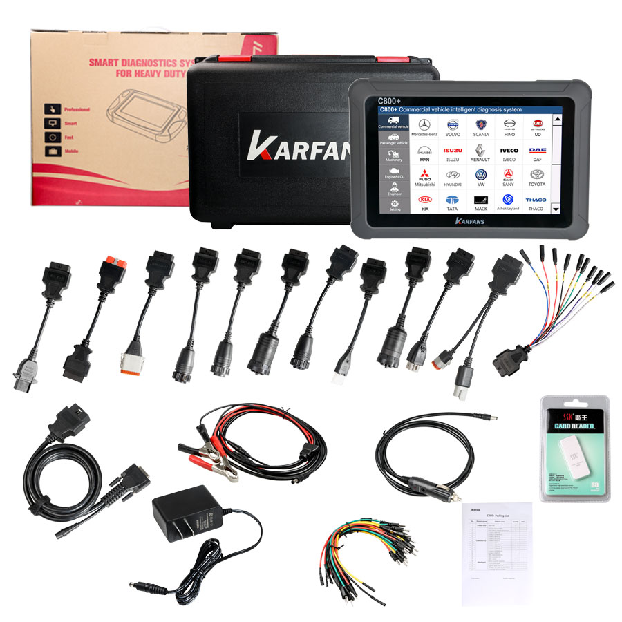 CAR FANS C800 diesel car decoder diesel computer fault diagnostic instrument ECU computer board brush writing