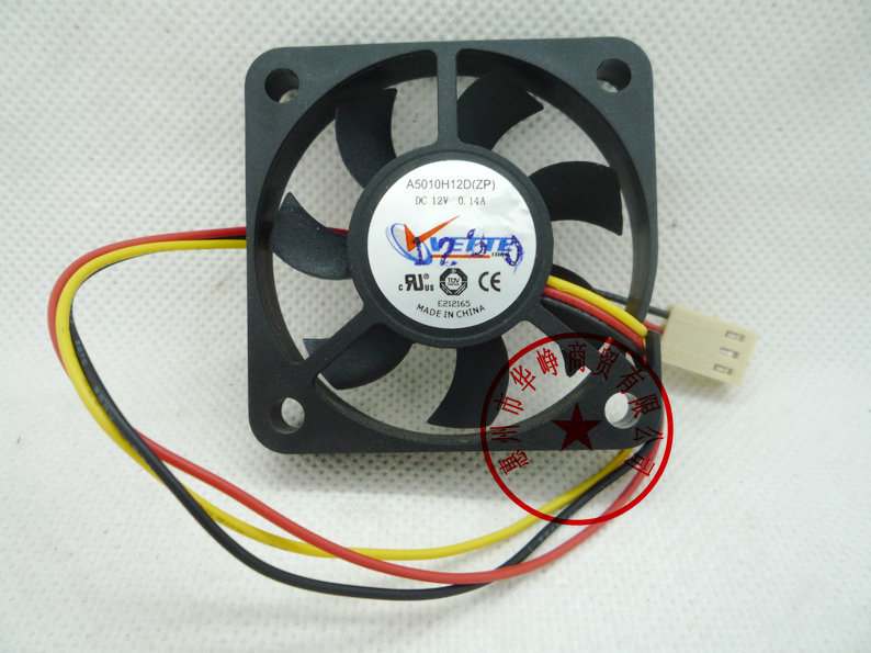 A5010H12D Zp Brand New Original 5010 Dc12V 0.14A 5cm 3-Wire Cooling Fan Hzdo A5010H12D Zp Brand New Original 5010 Dc12V 0.14A 5cm 3-Wire Cooling Fan Hzdo