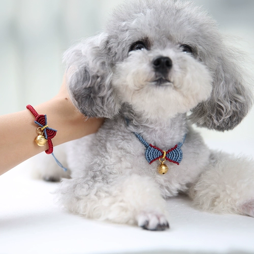 Плетеный чокер ручной работы, ожерелье, колокольчик для принцессы, браслет, домашний питомец, кот