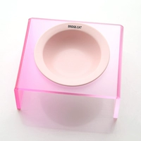 Розовая летающая тарелка+розовая утолщенная полка миски