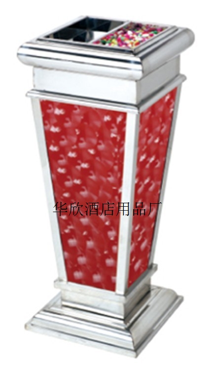 Red diamond magic color soot bucket trash can peel bucket peel box stainless steel floor