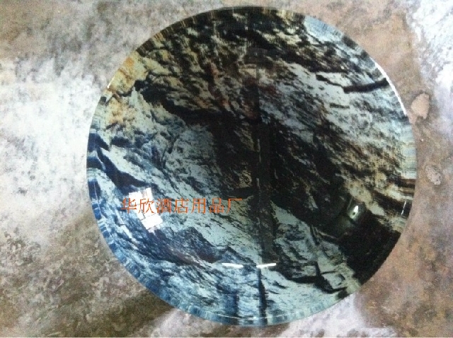 Floor ash bucket ashtray luxury glass ashtray rock basin glass basin 33 diameter