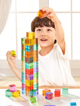 Mei Le childhood light and film block children spell toy puzzle boy intellectual brain enlightenment 3 - 6 years old grain