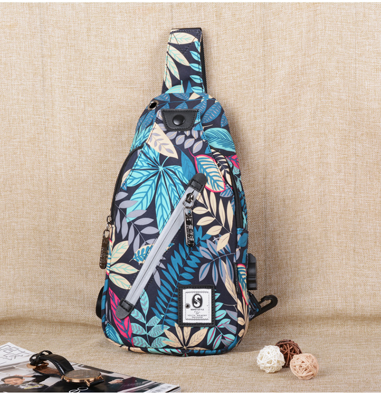 Túi ngực nam 2018 mới wave bag nam phiên bản Hàn Quốc của ba lô nhỏ đeo vai bình thường nam túi Messenger túi vải balo da