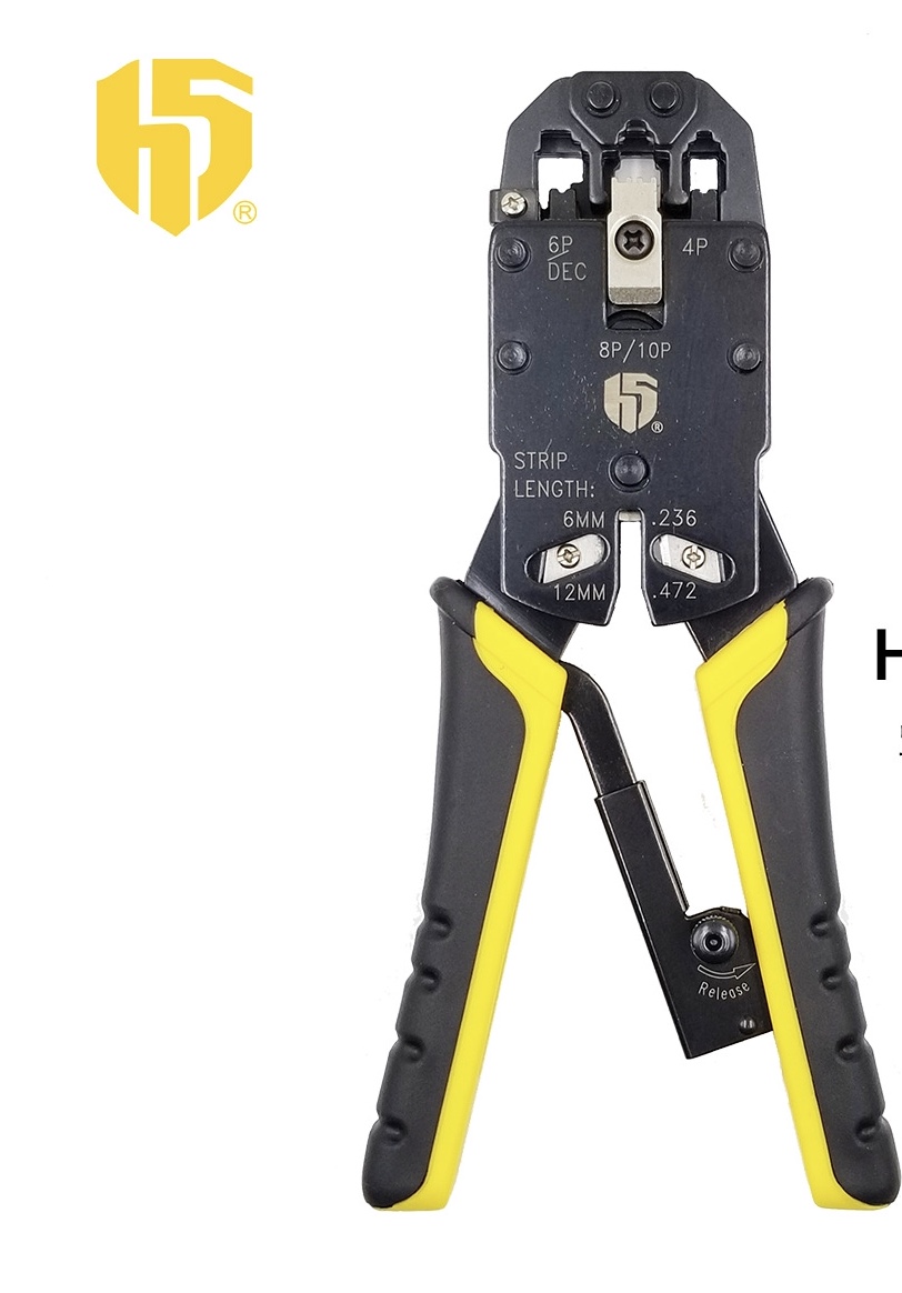 RJ48 mesh clamp TL-200R wire clamp RJ50 phone 6P10P10 core crystal head tool pressure clamp