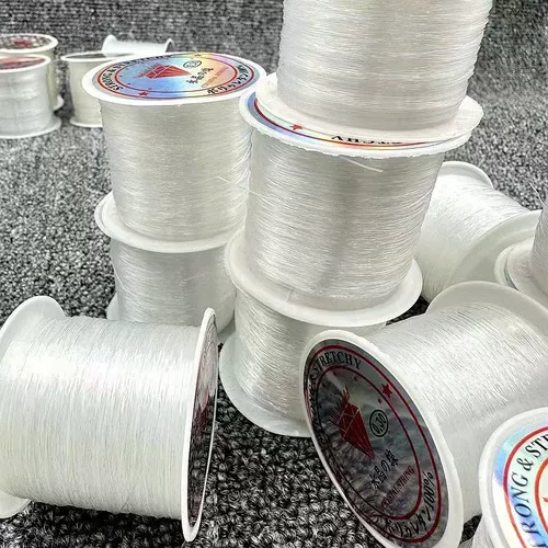 Эластичная прозрачная леска, браслет из бисера ручной работы, кольцо, бусины, шелковые нитки, DIY