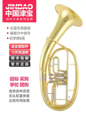 Xinghai Jinbao Flat key euphonium down B tune euphonium musical instrument Lacquer gold JBBR-1211
