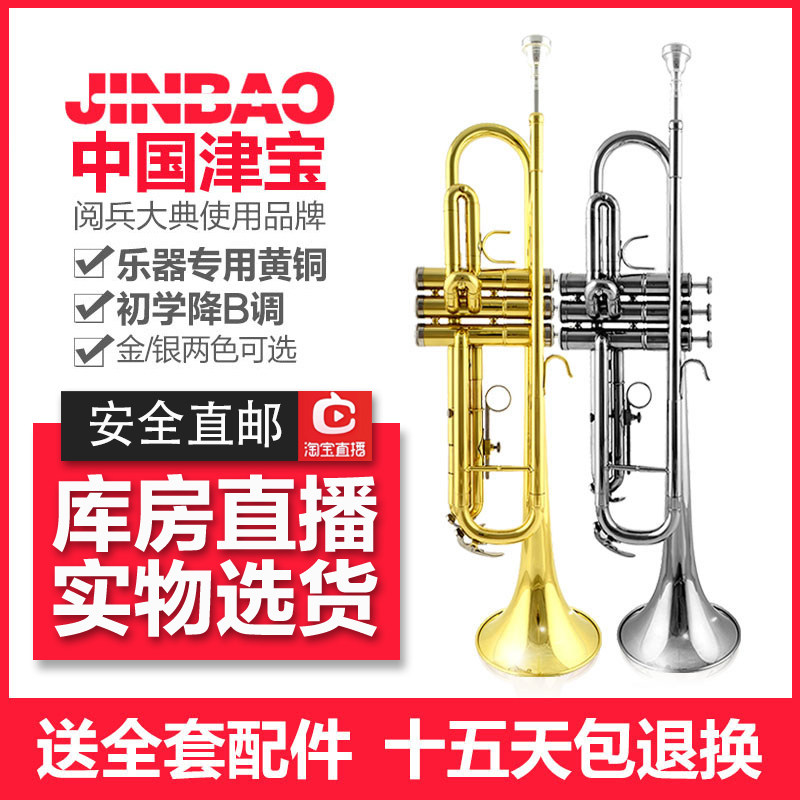 Zinbao Trumpet Instruments Beginners Professional Playing Class Children Adults Drop B tune JBTR-300 Small number instruments