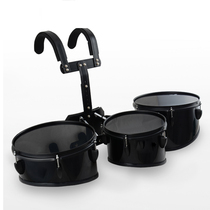 Lang small drum and military stand triptych row black drum enter back snare drum jazz army back