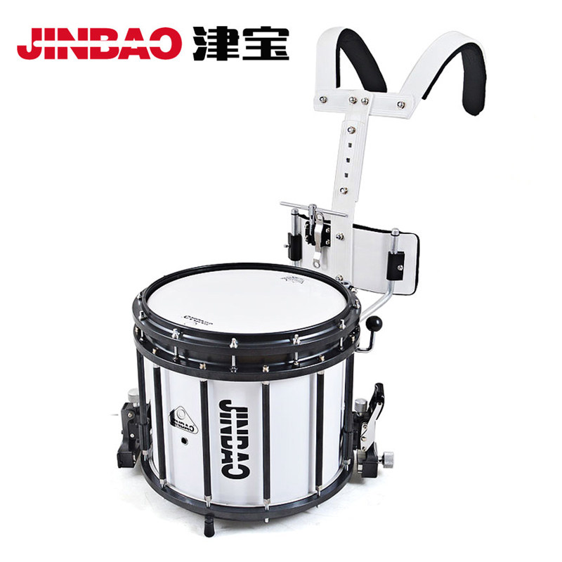 Jinbao JBMPZ-1412 Professional marching snare drum High cavity snare drum with back frame with inner sand spring