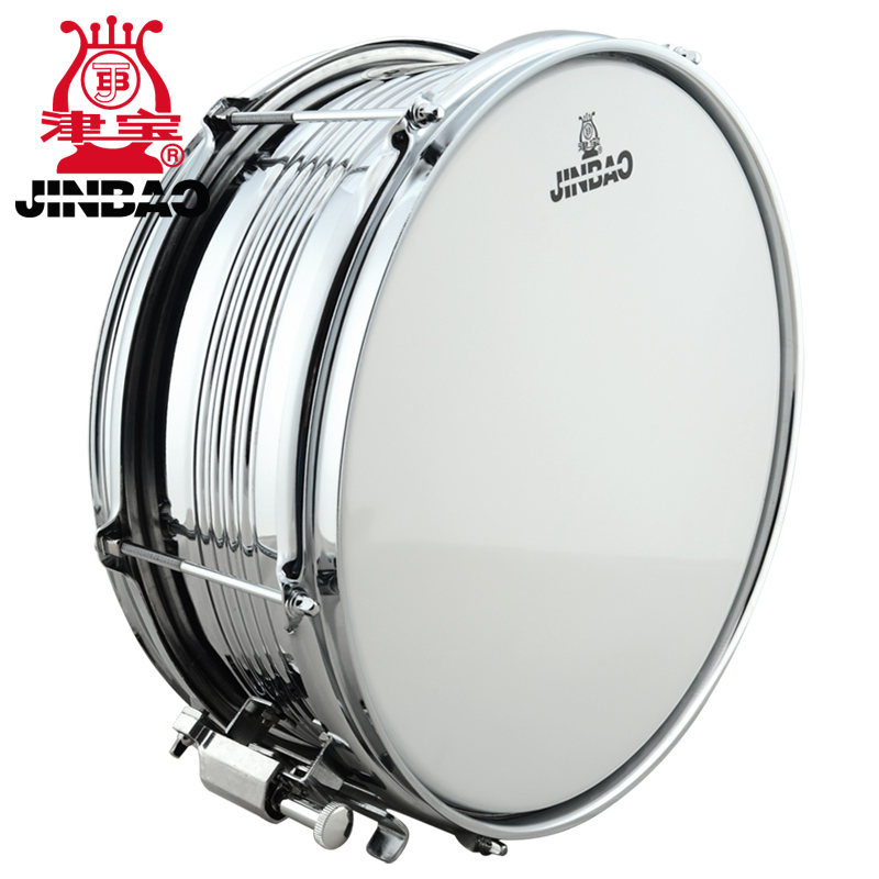 Jinbao frame drum snare drum JBS1051 stainless steel snare drum team drum send strap drum stick