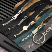 Clothes Pocket Zipper Pull Lock Anti Slip Metal Bag Bucket Mouth Pants Pocket Zipper Black White Neckline 3 Number 5