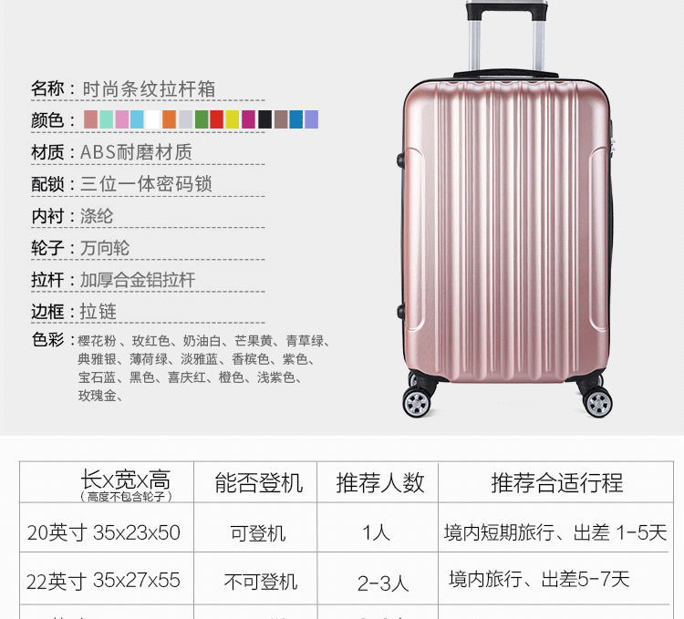 Phiên bản tiếng Hàn của chiếc vali phổ biến bánh xe màu trắng nam 20 inch vali nhỏ nữ sinh viên đại học 24 hộp đựng xe đẩy 28 inch bánh xe vali