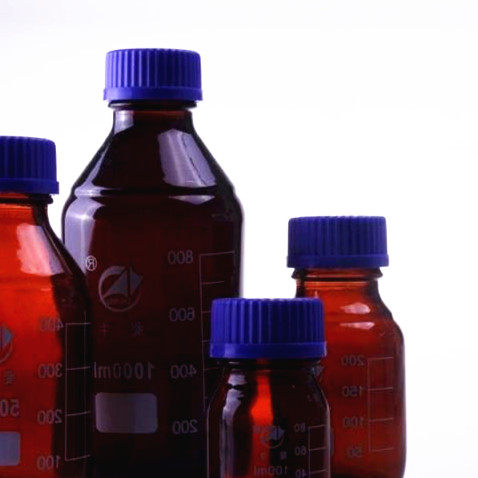 100ml250ml500 1000ml Shu Bull in the material brown reagent bottle screw liquid mouth bottle