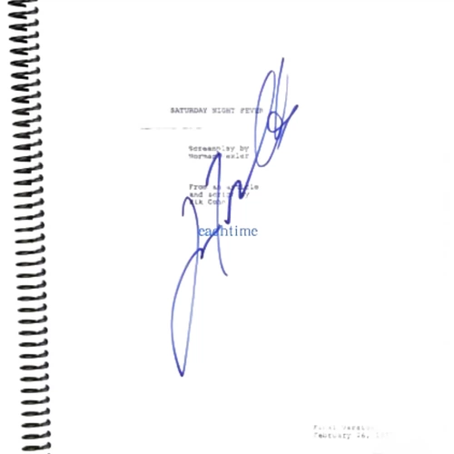 Джон Траволта, автографа к сертификату фанатов в субботу вечером