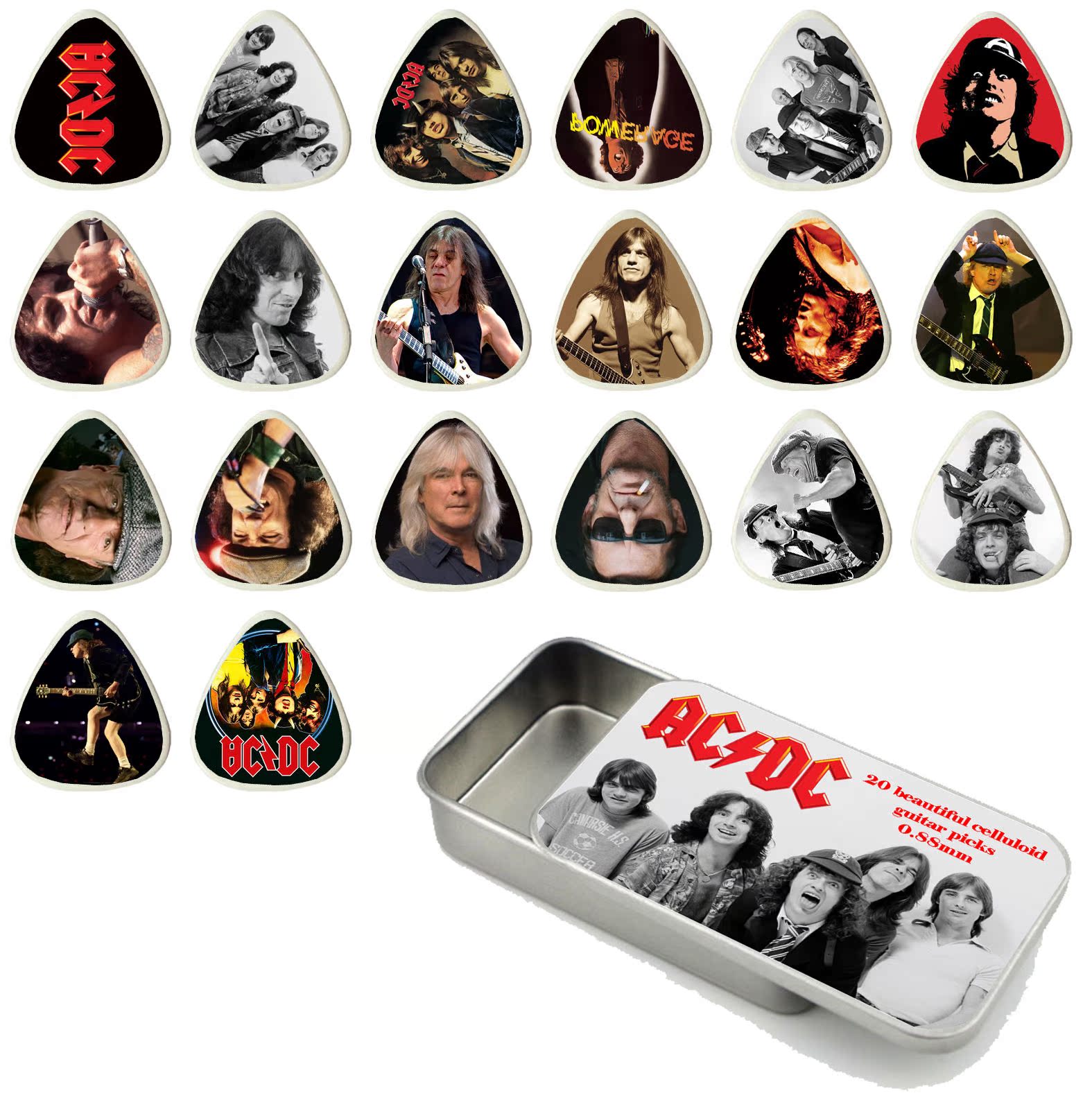AC DC Guitar Picks Box