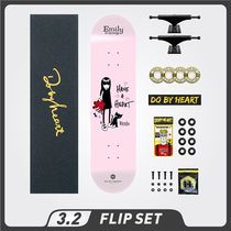 dbh skateboard 3 2dbh whole board emily Girl Skateboard children adult teenagers double rocker