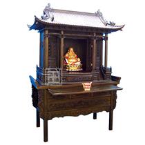 Imitation Qing palace Buddhist niche 60-inch Buddhist niche offering table cabinet set with roof