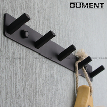 All copper black clothes hook toilet towel hook wall tile hook Wall perforated bathroom adhesive hook