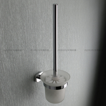 Stainless steel non-perforated toilet brush toilet wall-mounted toilet brush holder glass toilet toilet cleaning brush