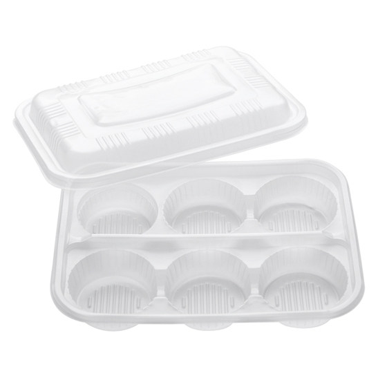 Disposable bun packaging box, take-out special packaging box for steamed buns and steamed buns, commercial large bun box