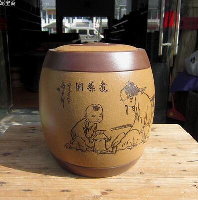 Yixing Zisha Tea Tank Pu'er Can Can Group Cylinder Boutique Tea Touce Cylinder Paste Paste Pet 10 Cake Brum Forme ◇ ◆