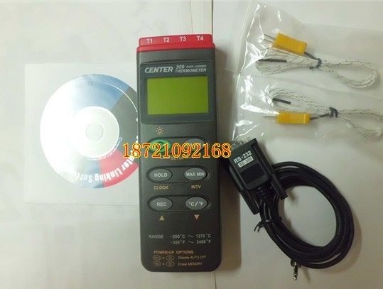 Taiwan Group TCENTER-309 4 Channel Furnace Temperature Tester RS232 Interface Four Point Temperature Gauge