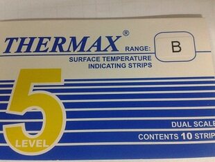 British temperature American temperature paper temperature paper rush temperature sticker thermal test paper temperature paper 5 grid B 49-71 degrees