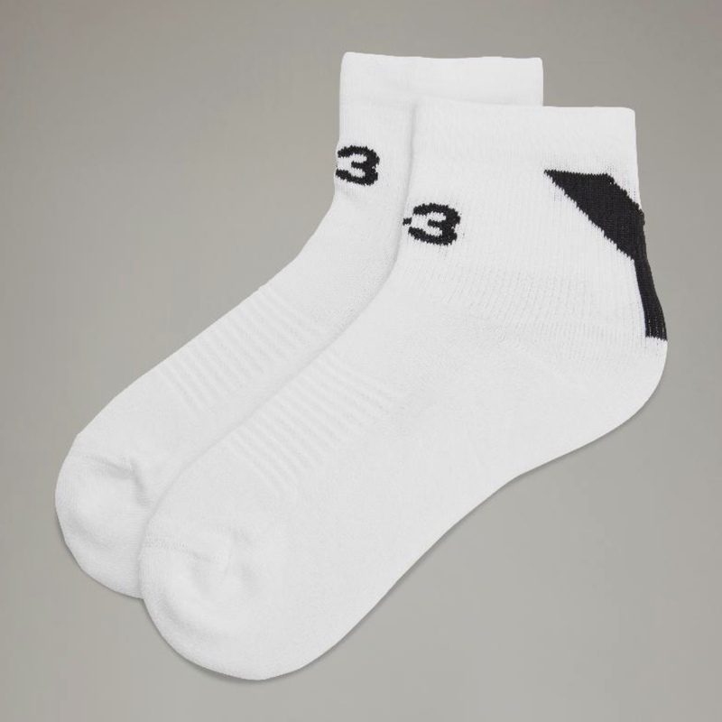 Adidas Y-3 Sock Lo Classic Letter Logo Embroidered Short Sports Socks Hz4266
