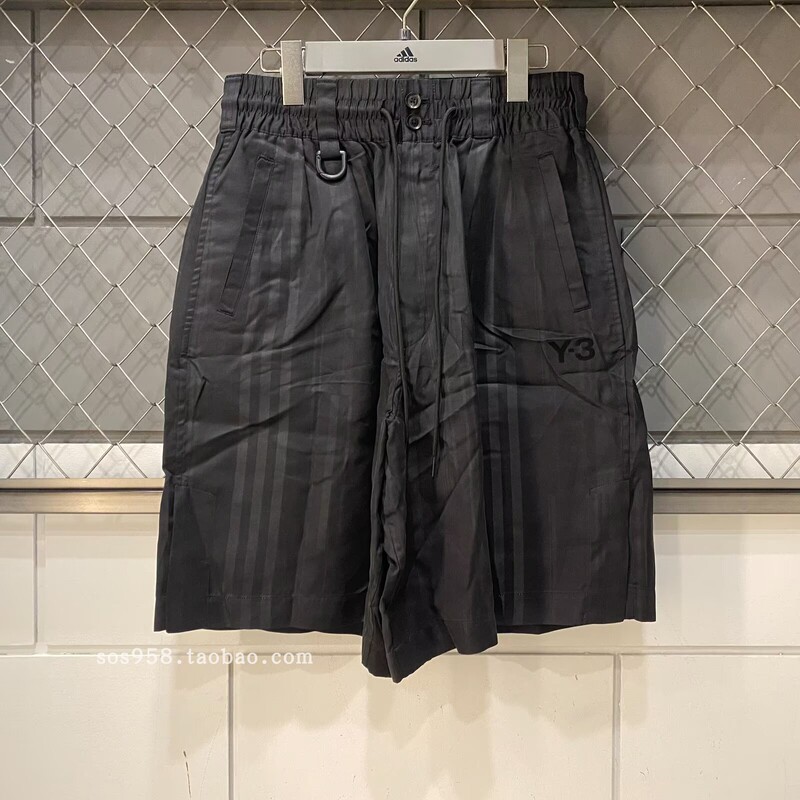 Adidas Y-3 3S Shorts Dark Pattern Retro Fashion Sports Shorts Five-Point Shorts In4352 Adidas Y-3 3S Shorts Dark Pattern Retro Fashion Sports Shorts Five-Point Shorts In4352