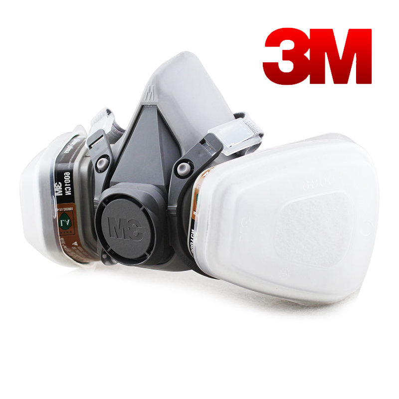 3M 6200+6001 防毒面具 七件套 防毒 防护 面罩 喷漆 防尘口罩