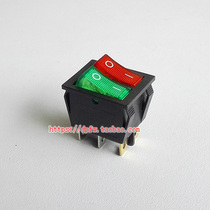 KCD6 dual single control switch 15A two-way ship switch 220V red and green indicator switch