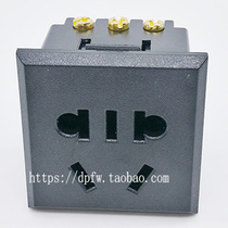 Black new national standard module socket Cabinet socket 220V electrical socket Power flapper accessories
