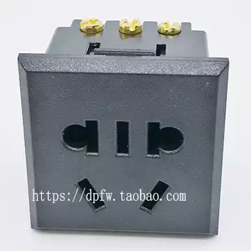 Black new national standard module socket cabinet socket 220V electrical socket power plug board accessories