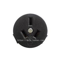 220V 10A National standard three flat hole round socket Embedded module socket Cabinet socket Chinese power socket