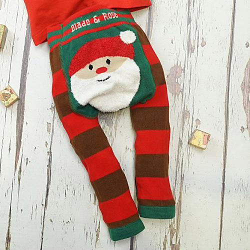 British Blade Rose baby PP crawling pants super elastic comfortable autumn and winter warm pants crawling pants