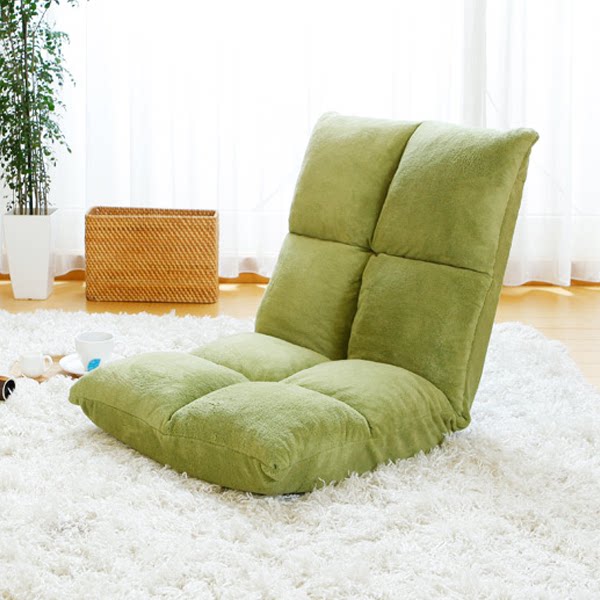 Thickened Japanese fabric lazy cushion Single bed backrest chair Tatami bay window foldable computer cushion