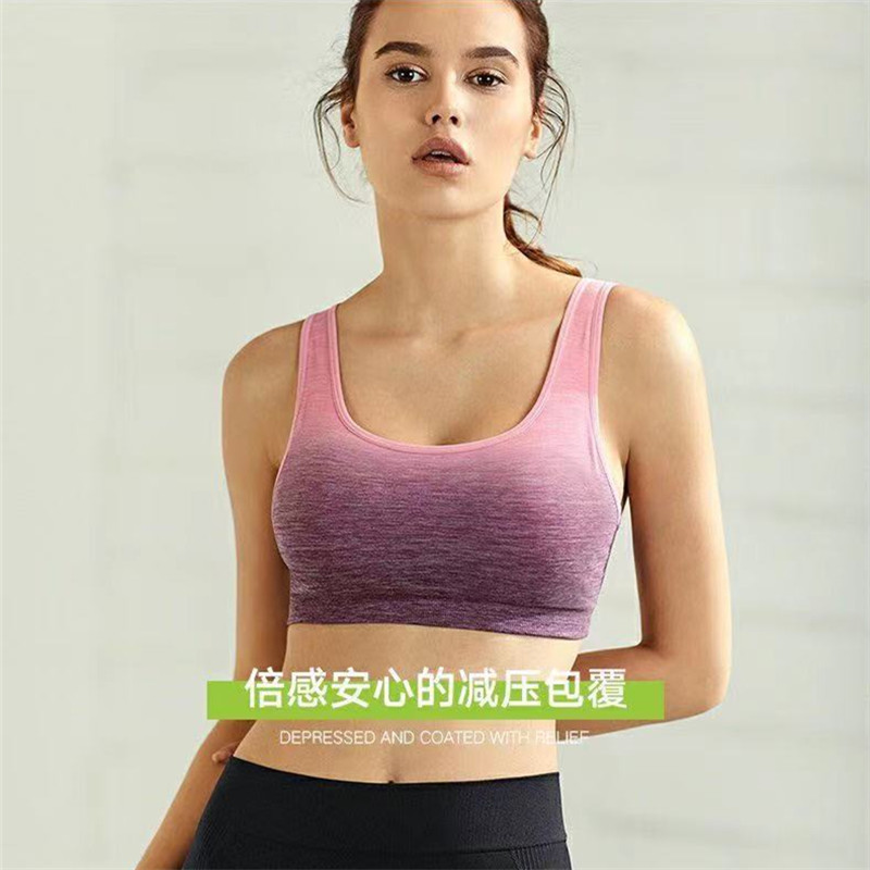 Manneffin Summer round collar No steel ring Beauty back sports bra 20810715 thin section yoga short vest lingerie women
