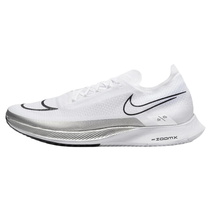 Authentic Nike Zoomx Streakfly Lightweight, Comfortable and Breathable Running Shoes for Men in White and Black Dj6566-101