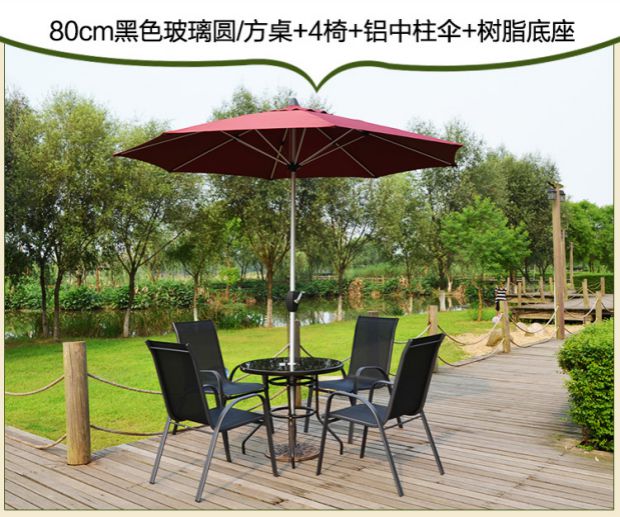 Bàn ghế ngoài trời bằng sắt kết hợp sân ngoài trời bàn ghế ngoài trời đồ nội thất giải trí ngoài trời bàn ghế ban công ngoài trời ba hoặc năm bộ - Bàn ghế ngoài trời / sân bàn ghế ban công đẹp