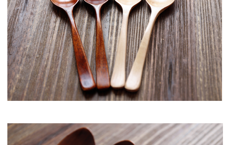 Kawashima House phong cách Nhật Bản và gió gỗ gạo spoon spoon thìa gỗ bộ đồ ăn S-7