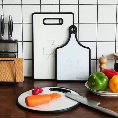 Creative plastic chopping board Cutting board Household mildew chopping board Kitchen cutting vegetables and fruits chopping board knife board Bread board