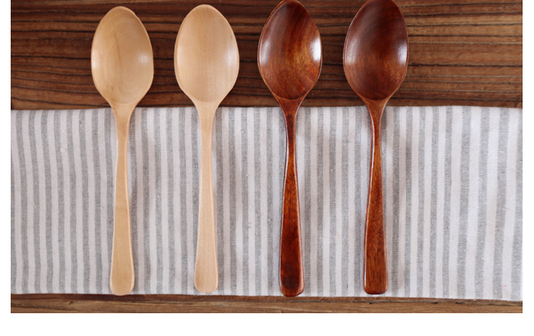 Kawashima House phong cách Nhật Bản và gió gỗ gạo spoon spoon thìa gỗ bộ đồ ăn S-7